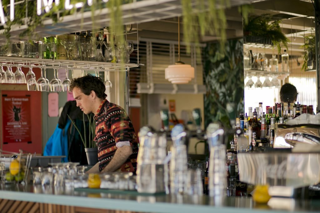 The Fat Mermaid work at bar