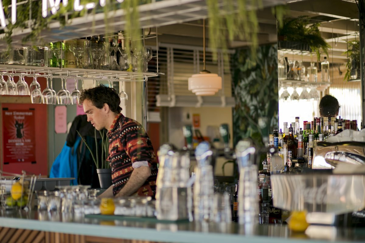 The Fat Mermaid work at bar