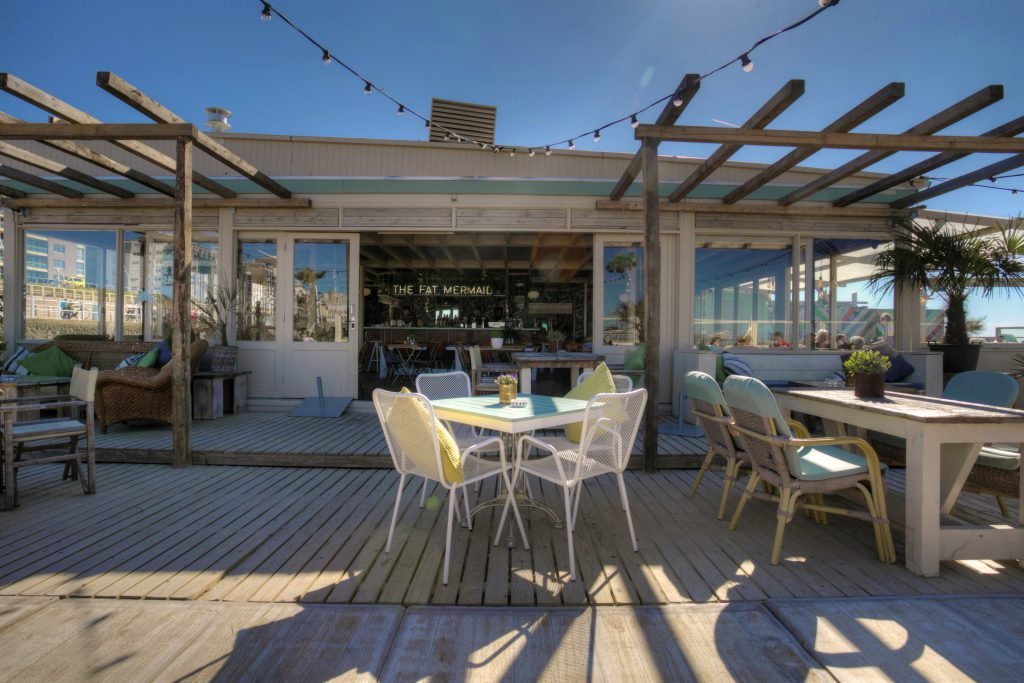 The Fat Mermaid neon design