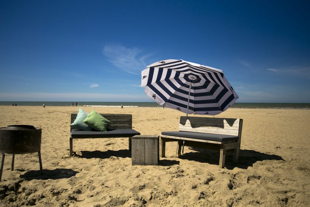 The Fat Mermaid seaview with parasol