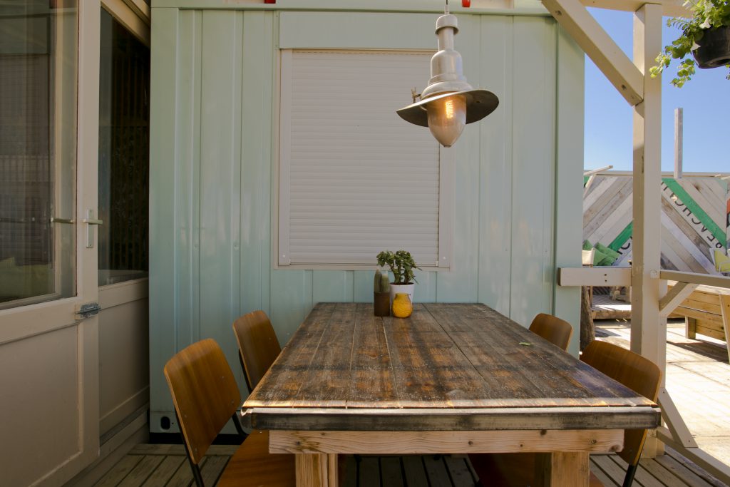 The Fat Mermaid table with cactus